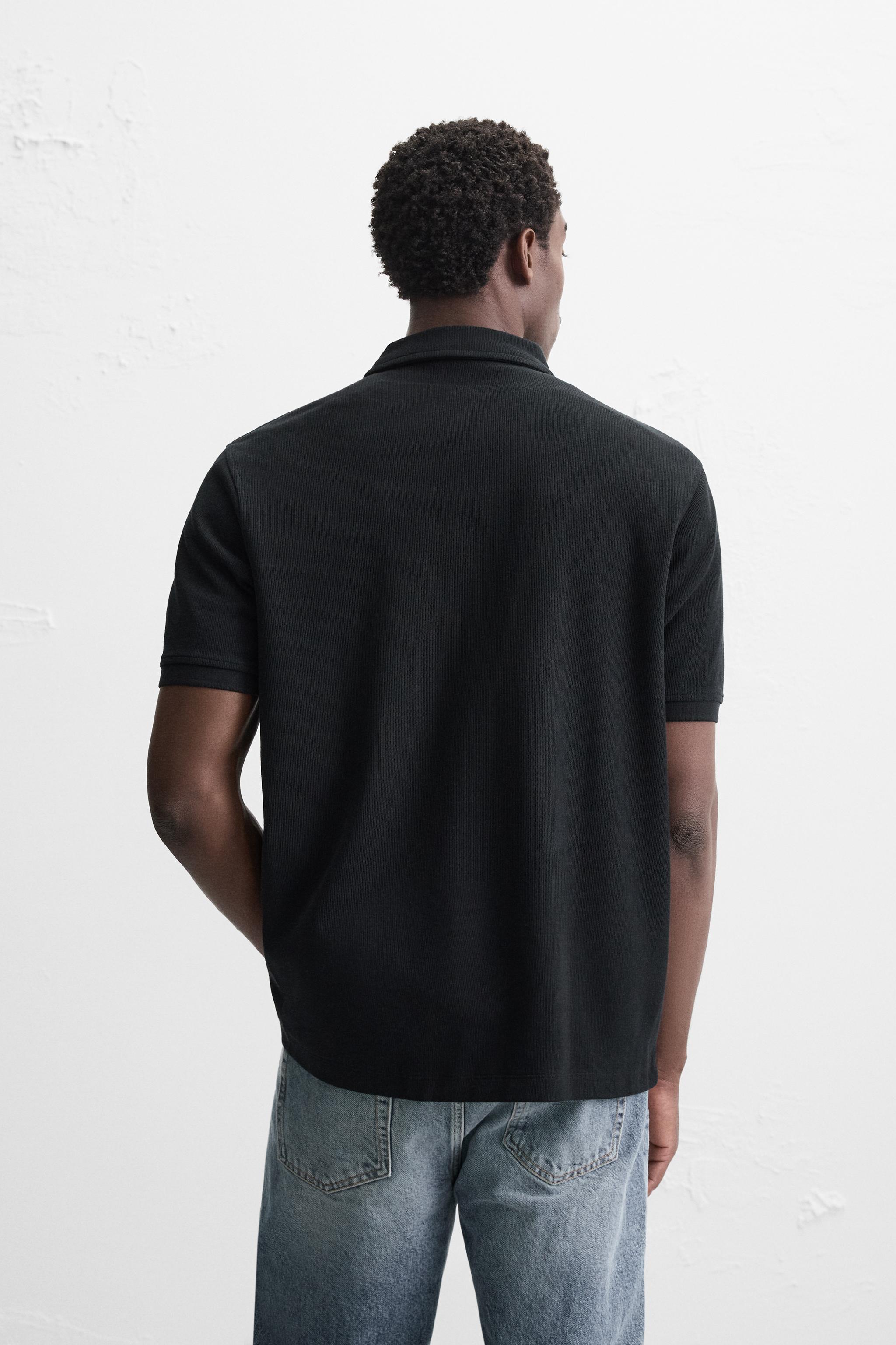 BASIC TEXTURED POLO SHIRT